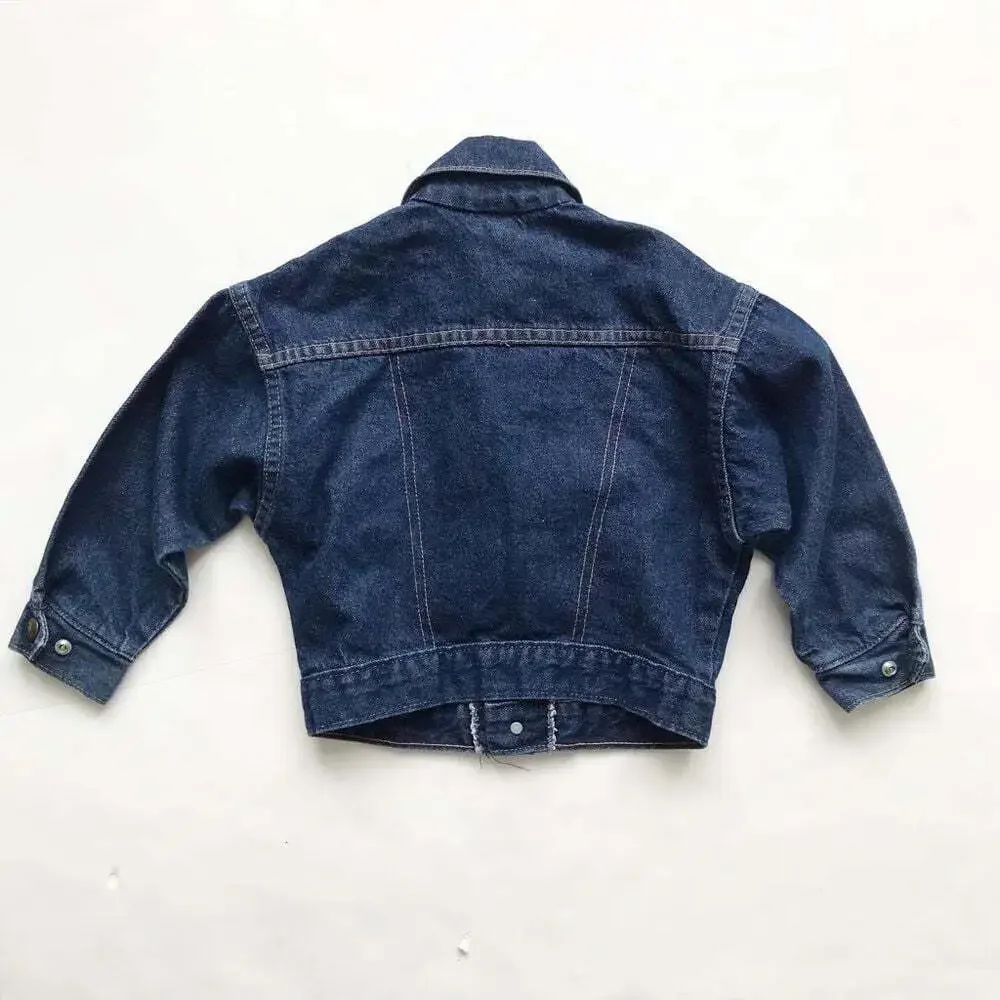Vintage OshKosh B’gosh Made In USA Denim Trucker Jacket Kids 3T Union Label